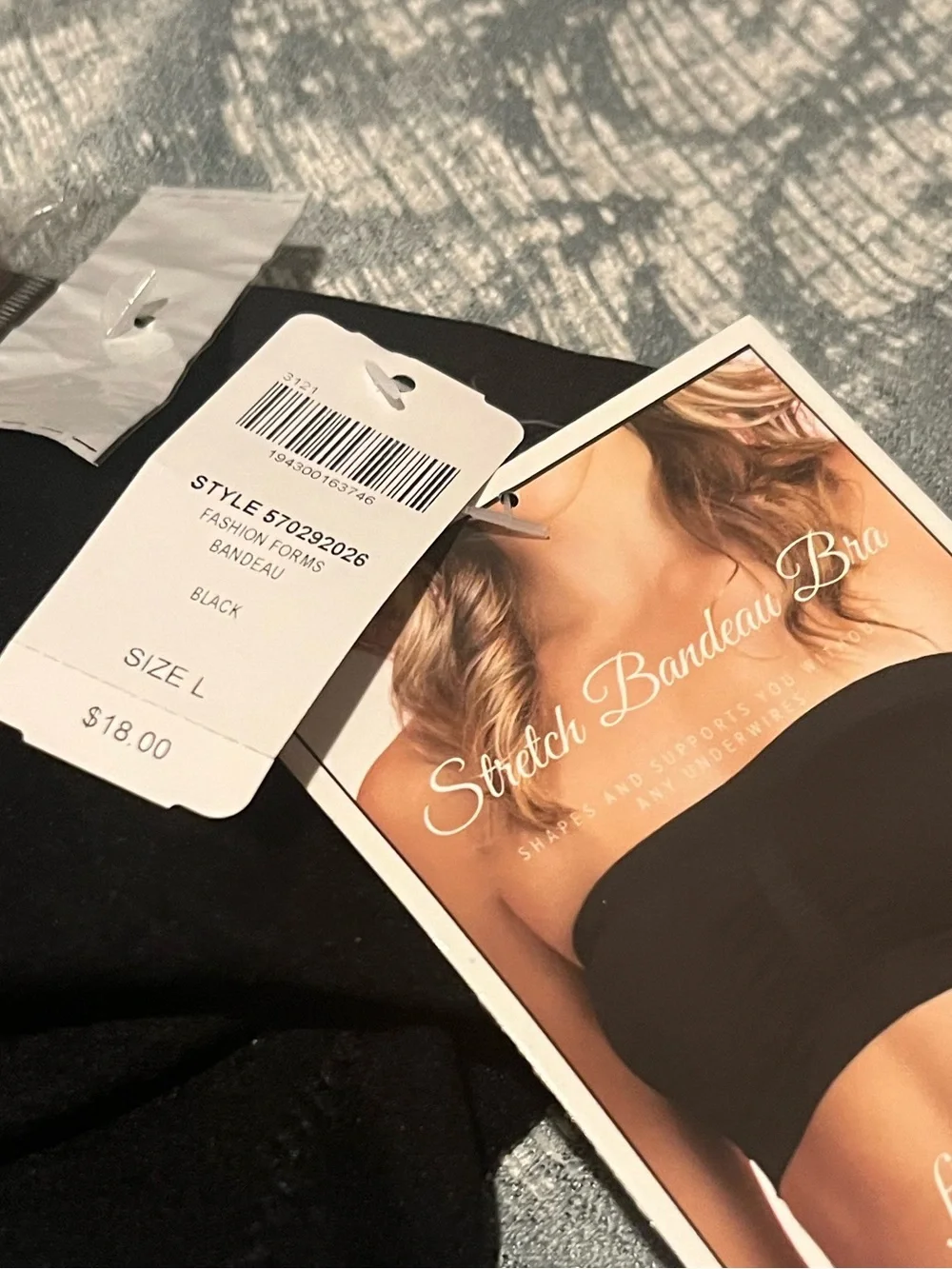 Soma Black Strapless Bandeau Bra - Picture 2 of 2